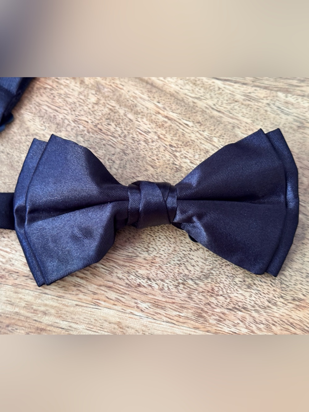 Classic Black Satin Bow Tie Tuxedo Men Accessory